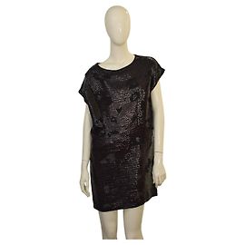 Robe courte noire à sequins See by Chloé Noir