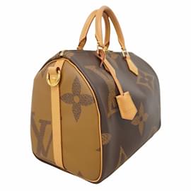 Louis Vuitton-Louis Vuitton Monogram Giant Speedy Bandouliere 30 Handbag-Brown