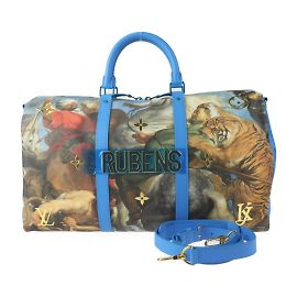 Louis Vuitton Keepall Bandouliere 50 Collection Maîtres Rubens Bleu Multicolore