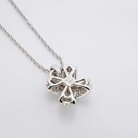 Tiffany & Co-Tiffany Necklace Signature Cross in 18K White Gold with Diamond-Other