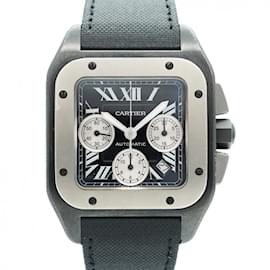 Cartier-Cartier Santos W202005 Black Dial Watch for Men-Other