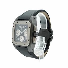 Cartier-Cartier Santos W202005 Black Dial Watch for Men-Other