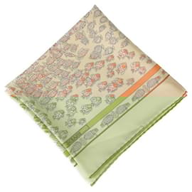 Hermès-Hermes Carre 90 Rencontre Oceane Scarf-Multiple colors,Orange