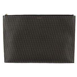 Borsa Clutch Monogram Toile Classica Yves Saint Laurent Marrone