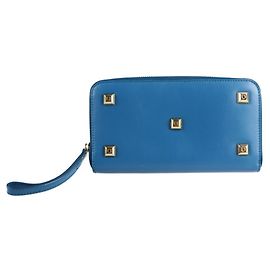 Portefeuille Long Gancini Salvatore Ferragamo Bleu