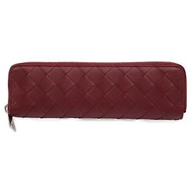 Bottega Veneta Red Leather Pen Case Red