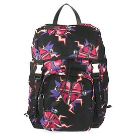 Mochila Frankenstein de Prada Negro Rosa