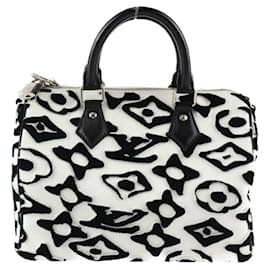 Louis Vuitton-Louis Vuitton Speedy Bandouliere 25 Handbag-Black,White