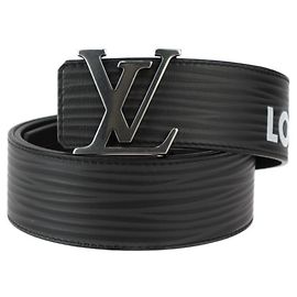 Cinturón Epi Reversible LV Initial 40MM de Louis Vuitton Negro Monograma