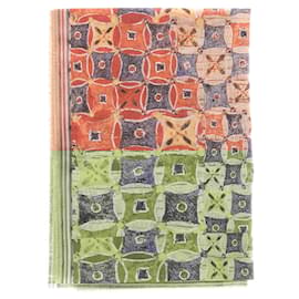 Autre Marque-Foulard en laine et soie-Multiple colors