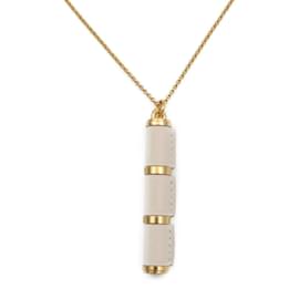 Hermès-Hermes Charnier GM Necklace-White,Golden