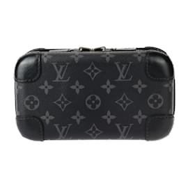 Louis Vuitton-Sac à épaule Monogram Eclipse Louis Vuitton-Marron,Noir