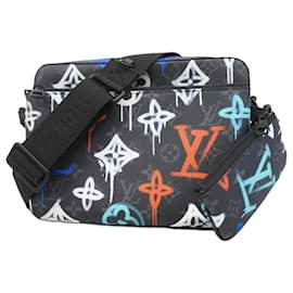 Louis Vuitton-Sac à épaule Trio Monogram Eclipse Louis Vuitton-Noir