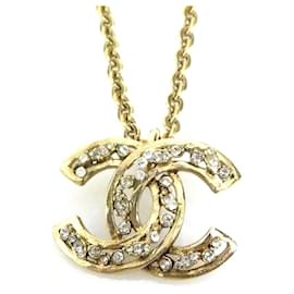 Chanel-Chanel Gold and Off-White Necklace with Faux Pearl-Golden,Eggshell