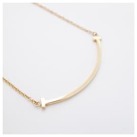 Tiffany & Co-Tiffany T Smile Small Necklace in 18K Pink Gold-Other