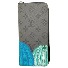 Louis Vuitton-Portefeuille Long Louis Vuitton Monogram Eclipse Inversé-Marron,Multicolore