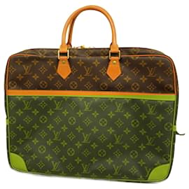 Louis Vuitton-Sac à main Porte Document Voyage Monogram Louis Vuitton-Marron