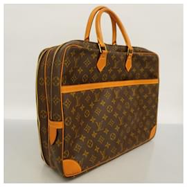 Louis Vuitton-Sac à main Porte Document Voyage Monogram Louis Vuitton-Marron