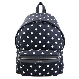 Mochila de nylon Saint Laurent em preto e branco Preto Branco