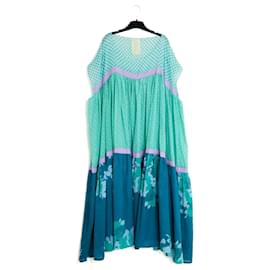 Yvonne S-Yvonne S 2020 Maxi Dress FR36 Size S Oversized Wind cotton voile dress UK8 US6-Green