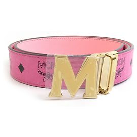 MCM Leder rosa Gürtel Pink