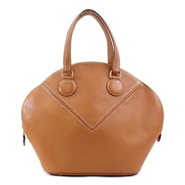 Hermès-Sac à main en cuir marron Hermes-Marron