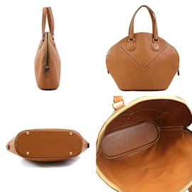 Hermès-Hermes Brown Leather Handbag-Brown