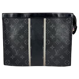 Louis Vuitton-Sac à main Louis Vuitton x Fragment Monogram Expris Pochette Voyage MM-Marron,Noir,Autre