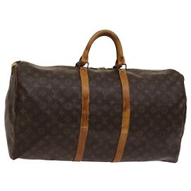 LOUIS VUITTON Monogram Keepall 55 Bolsa Boston M41424 LV Auth 120688 Monograma