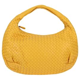Autre Marque-BOTTEGA VENETA INTRECCIATO Hobo Bag Leather Yellow 232499 Auth yk18233AM-Yellow