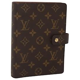 Louis Vuitton-LOUIS VUITTON Monogram Agenda MM Day Planner Cover R20105 LV Auth bs25750-Monogram