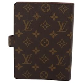 Louis Vuitton-LOUIS VUITTON Monogram Agenda MM Day Planner Cover R20105 LV Auth bs25750-Monogram