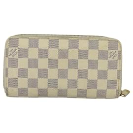 Louis Vuitton-LOUIS VUITTON Damier Azur Zippy Wallet Long Wallet N60019 LV Auth 125134-Other