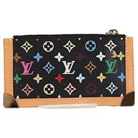 Louis Vuitton-LOUIS VUITTON Monogram Multicolor Pochette Cles Coin Purse M13664 Auth 123308AV-Black