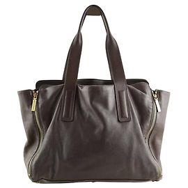 Gerard Darel Borsa a spalla in pelle marrone Marrone