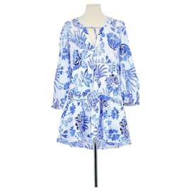 Farm Rio-Cotton dress-Blue