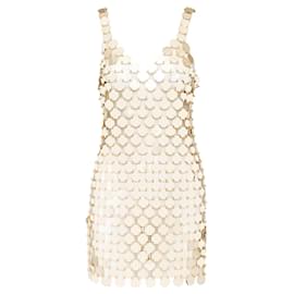 Paco Rabanne-Paco Rabanne Rhodoid Disc DIY Dress-Golden