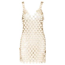 Robe DIY en Disque Rhodoid de Paco Rabanne Doré
