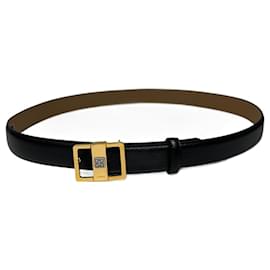 Givenchy-Vintage Givenchy Leather belt black-Black