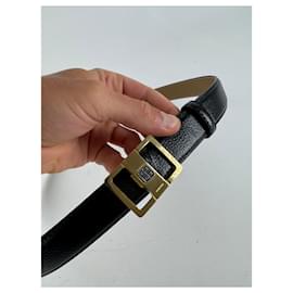 Givenchy-Vintage Givenchy Leather belt black-Black