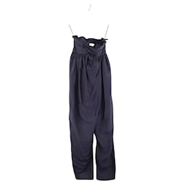 Chloé-Silk jumpsuit-Blue