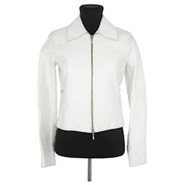 Givenchy Weiße Lederjacke Weiß