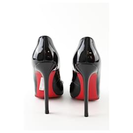 Christian Louboutin-Patented leather heels-Black