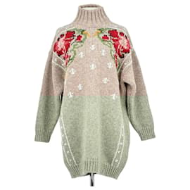 Golden Goose-Wool dress-Beige