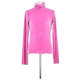 Msgm Pink Polyester T-shirt Pink
