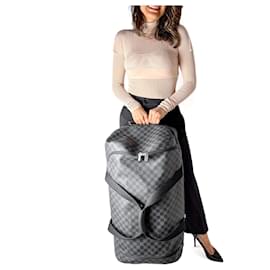 Louis Vuitton-Soft Duffle 65 Canvas Travel Bag Damier Graphite-Multiple colors