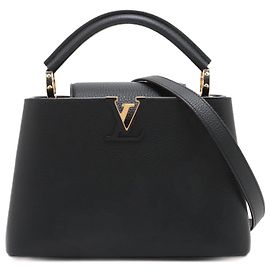 Louis Vuitton Borsa Capucines BB in pelle Taurillon nera a 2 modi Nero