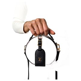 Louis Vuitton Caixa Chapéu Epi Couro 2-Vias Transversal Rosa & Preto Outro
