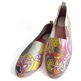 Hermès Flat Espadrille Canvas 41 Rose Multiple colors