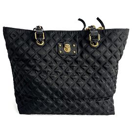 Marc Jacobs Bolsa de ombro de nylon preta Preto